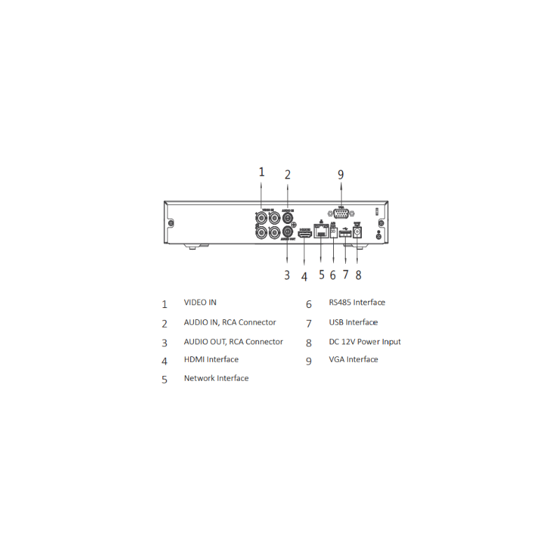 DAHUA KITXVR5104HS4KLI3 4HFW1500CMA Kit De 4 Canales De 5 Mp Con Audio