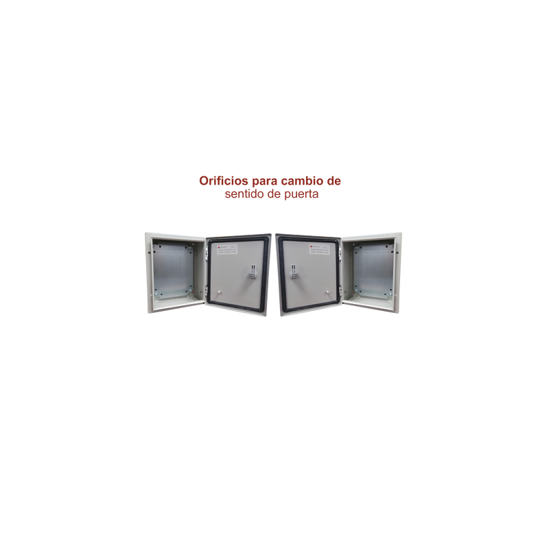 IDE Schrank GN503015 500x300x150mm Grau - Elektroschrank Mit Montageplatte