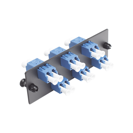 Módulo De Placa Adaptadora Camplex De 6 Puertos LC Dúplex De Fibra Monomodo Con Conectores Ceramicos 1001113919