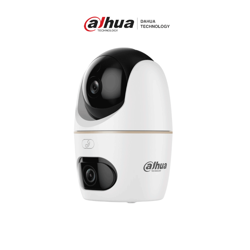 DAHUA DH-HPT1539DD-STW-5E2-IL - Cámara IP Dual lente fijo y lente PT de 5MP cada uno, visión nocturna de 30m, audio bidirecciona