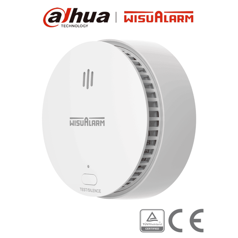 DAHUA WISUALARM DHI-HY-SA20B - Detector de Humo Standalone (Autonomo) /  Sensor Fotoeléctrico /  Sonido de Alarma de 85dB