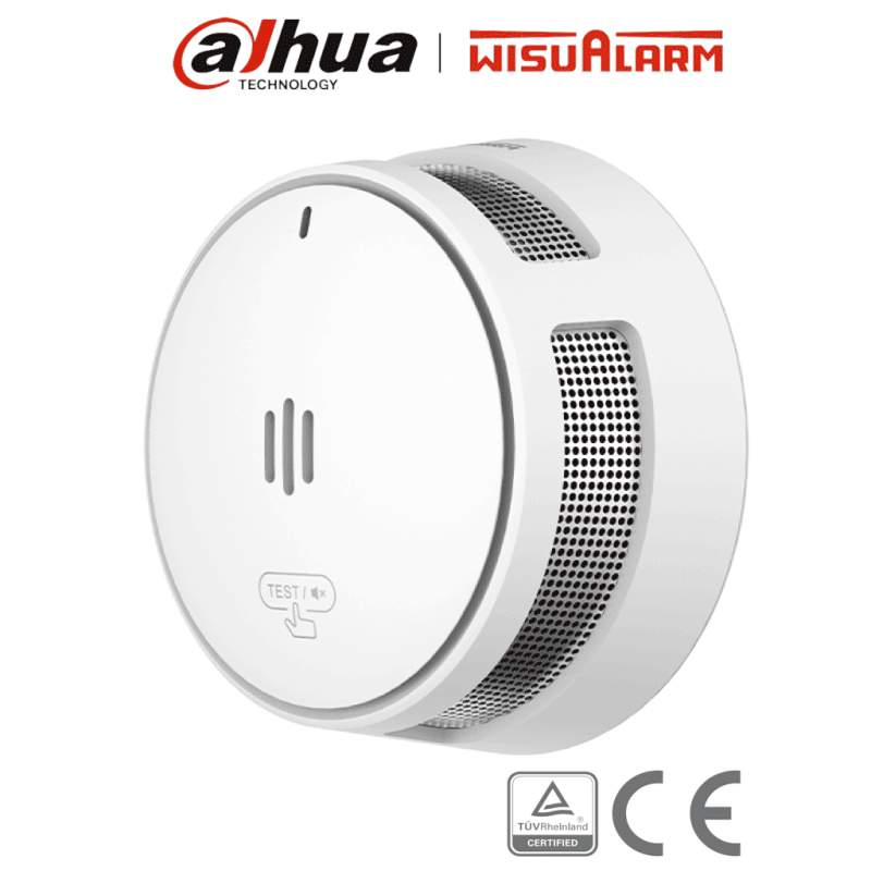 DAHUA WISUALARM DHI-HY-SA40A - Detector de Humo Standalone (Autonomo) / Sensor Fotoeléctrico / Sonido de Alarma de 85dB DAHUA WISUALARM DHI-HY-SA40A - Detector de Humo Standalone (Autonomo) / Sensor Fotoeléctrico / Sonido de Alarma de 85dB