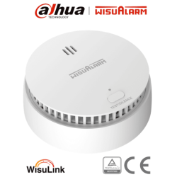 DAHUA WISUALARM DHI-HY-SA30A-R8 - Detector de Humo Inalambrico (Interconectable Hasta 24 Disp) /  Sensor Fotoeléctrico