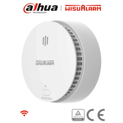 DAHUA WISUALARM HY-SA2FA - Detector Inteligente de Humo WiFi 2.4 Ghz /  Sensor Fotoeléctrico /  Sonido de Alarma de 85dB