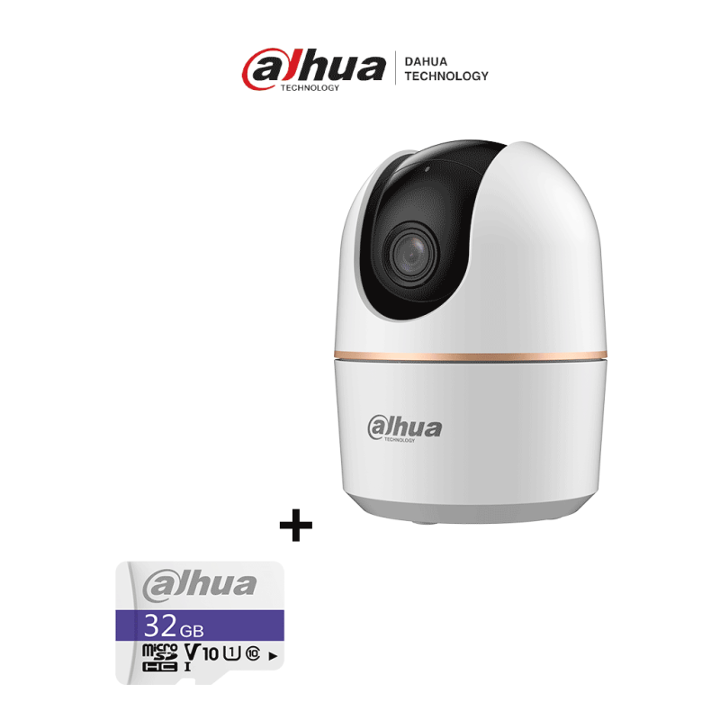 Bundle Cámara IP DH-H5A Domo Motorizado Wifi de 5 Megapíxeles con IA, autotracking, audio bidireccional (micrófono y altavoz), s