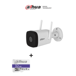 Bundle IPC-HFW1230DT-STW - Cámara IP Bullet Wifi de 2 Megapixeles /  Lente de 2.8 mm /  100 Grados de Apertura
