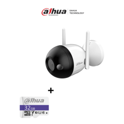 Bundle F2C-LED - Cámara IP Bullet Wifi de 2 Megapíxeles /  Full Color /  Microfono Integrado /  30 Mts de Luz Visible