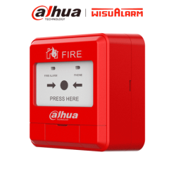 DAHUA WISUALARM HY-1200 - Estacion Manual de Alarma de Emergencia Direccionable /  2 Hilos sin Polaridad