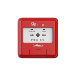DAHUA WISUALARM HY-1200 - Estacion Manual de Alarma de Emergencia Direccionable /  2 Hilos sin Polaridad