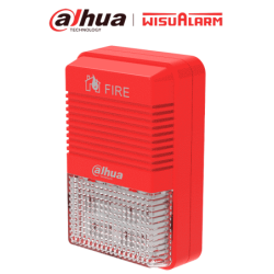 DAHUA WISUALARM HY-1500 - Lampara Estroboscópica con Sirena Direccionable /  2 Hilos /  Volumen de 75 dB–115 dB /  24V DC
