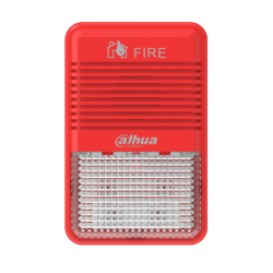 DAHUA WISUALARM HY-1500 - Lampara Estroboscópica con Sirena Direccionable /  2 Hilos /  Volumen de 75 dB–115 dB /  24V DC