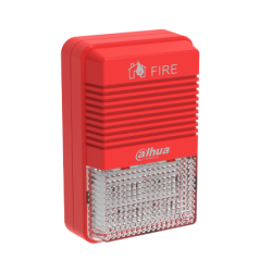 DAHUA WISUALARM HY-1500 - Lampara Estroboscópica con Sirena Direccionable /  2 Hilos /  Volumen de 75 dB–115 dB /  24V DC