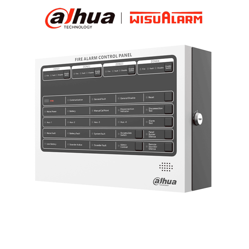 DAHUA WISUALARM HY-C102-4 - Panel de Alarma Contra Incendios / Convencional de 4 Zonas / Hasta 32 Detectores por Zona DAHUA WISUALARM HY-C102-4 - Panel de Alarma Contra Incendios / Convencional de 4 Zonas / Hasta 32 Detectores por Zona