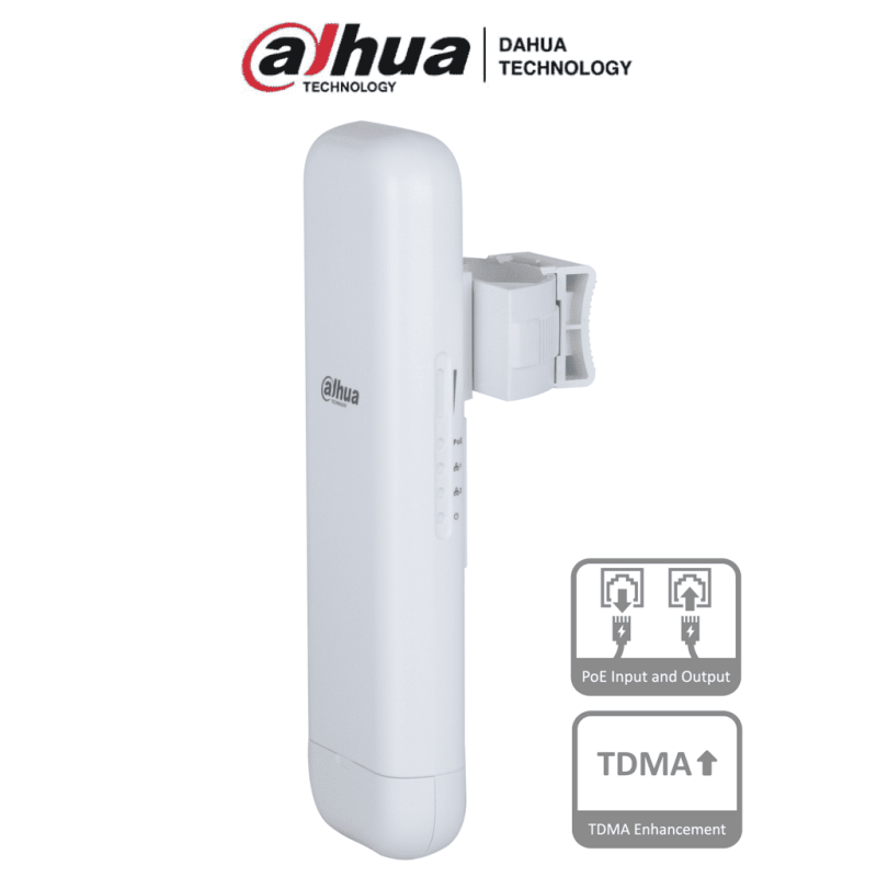 DAHUA DH-WBC5-45AC-03P Wireless Bridge Señal fuerte hasta 3 km (9842,52 pies) /  867 Mbps /  –30 °C a +65 °C (–22 °F a +149 °F).