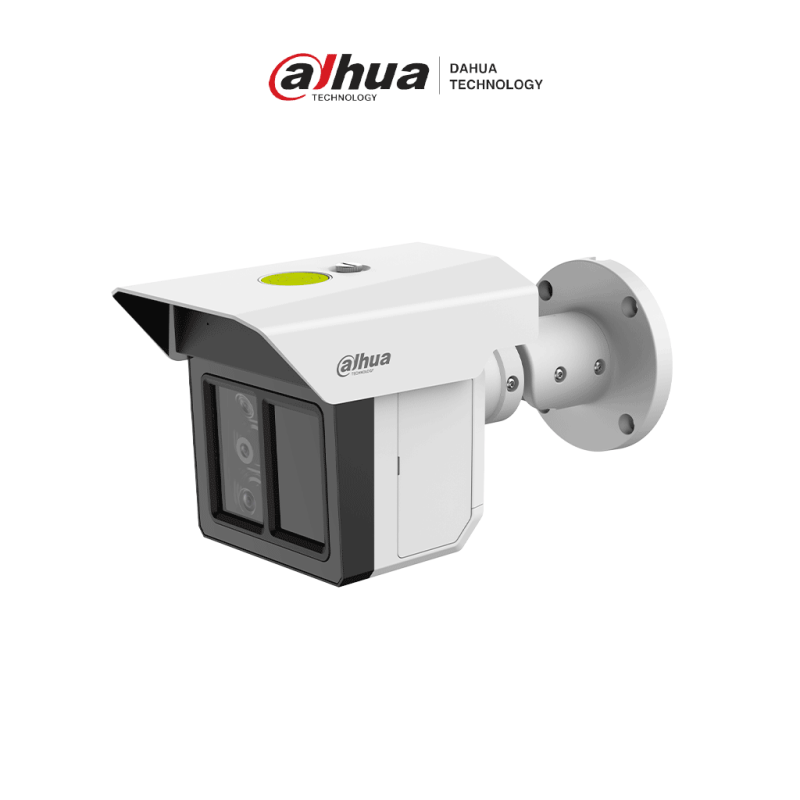 DAHUA DH-IPC-MFW5241T2-E3-ASE - Cámara de seguridad de triple lente 2MP con protección perimetral. Ofrece detección de humanos y