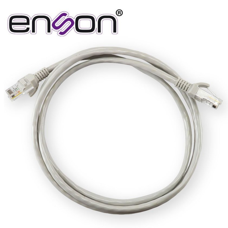 ENSON P5E15 - Patchcord Utp Cat5E Enson P5E15 Serie Eco Calibre 24 Awg Cca De 1.5 Metros Forro Pvc Color Gris