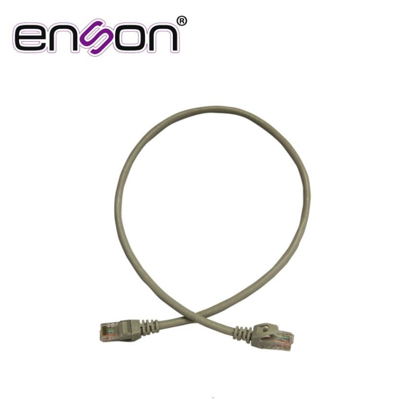 ENSON P6006G - Patchcord Utp Enson P6006G Cat6 60Cm Gris Serie Epro 100-Ii 100 Por Ciento Cobre Para Mejor Identificacion