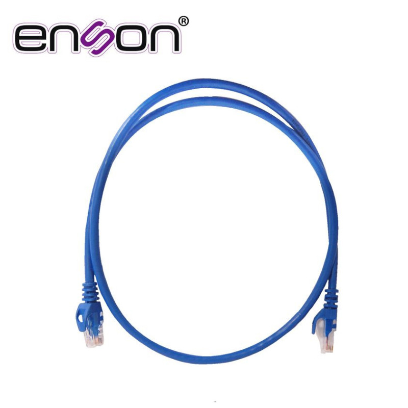 ENSON P6009L - Patchcord Utp Enson P6009L Cat6 90Cm Azul Serie Epro 100-Ii 100 Por Ciento Cobre Para Mejor Identificacion