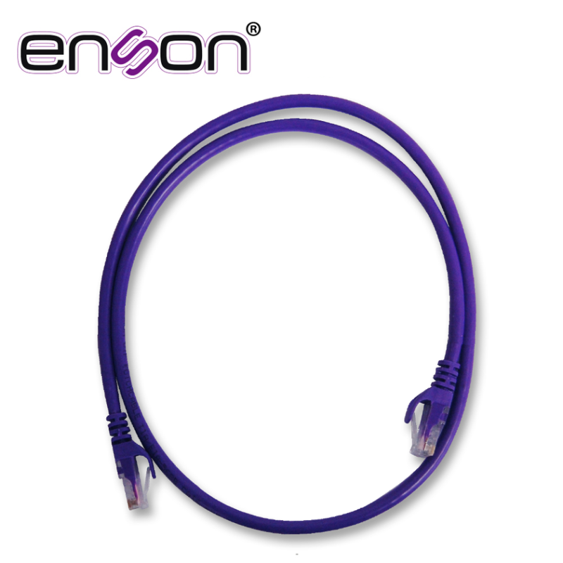 ENSON P6009P - Patchcord Utp Enson P6009P Cat6 90Cm Morado Serie Epro 100-Ii 100 Por Ciento Cobre Para Mejor Identificacion