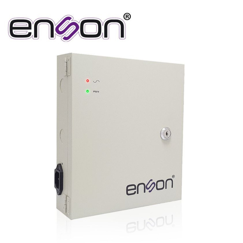 ENSON PSB-1218 - Fuente De Poder Tipo Caja Enson Psb-1218 12Vdc 10A 18 Canales De 0.5A C/U Ideal Para Cctv Y Control De Acceso