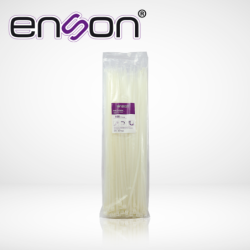 ENSON ENS-CH360W - Cincho De Nylon Enson Ens-Ch360W Color Natural De 4.8 X 360Mm De Longitud Fuerza De Tensión De Hasta 22 Kgs