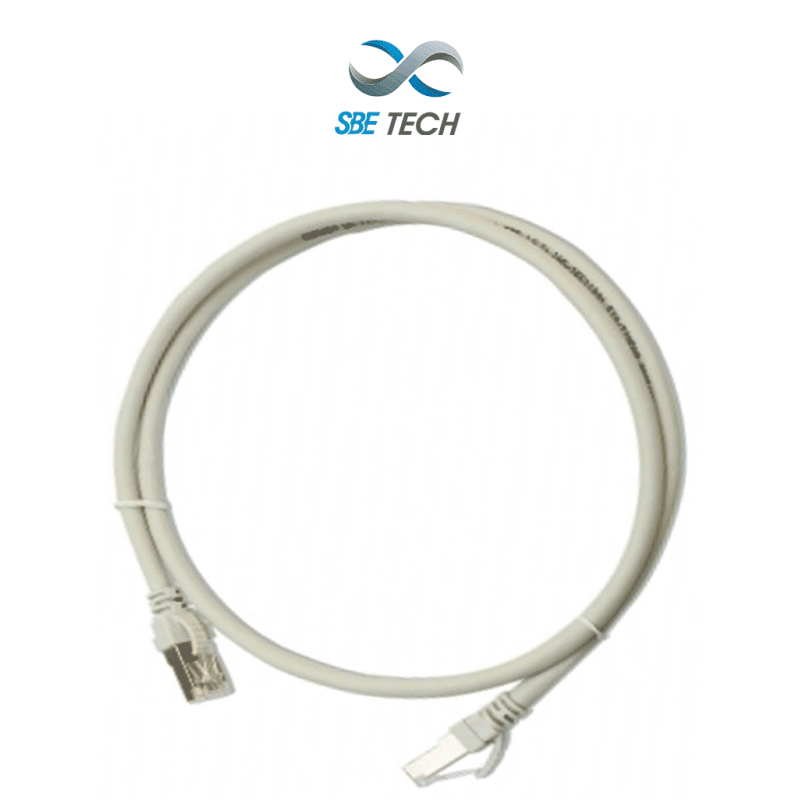 SBETECH SBE-PCC6A1.0M-GY - Patch cord cat6a con bota inyectada color gris, 1 mts