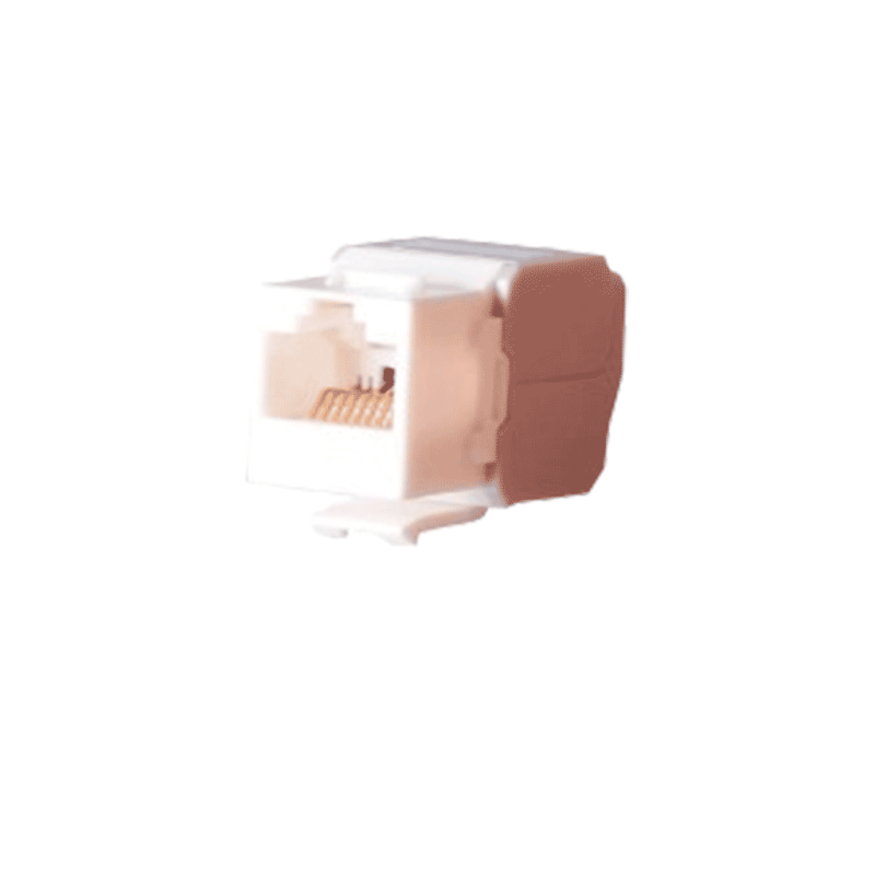 SBE TECH SBE-JACKC6AS-WT Modulo jack keystone RJ45  /  8 Hilos  /  CAT 6A  /  Color blanco