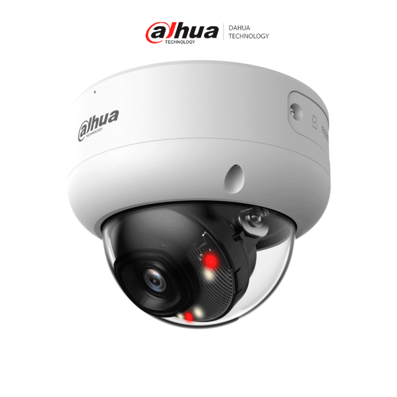 DAHUA DH-IPC-HDBW3849E-AS-IL - Cámara IP Domo Antivandálica 4k /  8 Megapixeles /  Iluminador Dual /  Lente de 2.8 mm