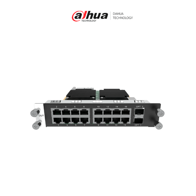 H_16xRJ45+2xFiber sending card NOVASTAR / Tarjeta de 16 puertos RJ45 / 2 Puertos STP / Hasta 650,000 píxeles por puerto a 8 bits