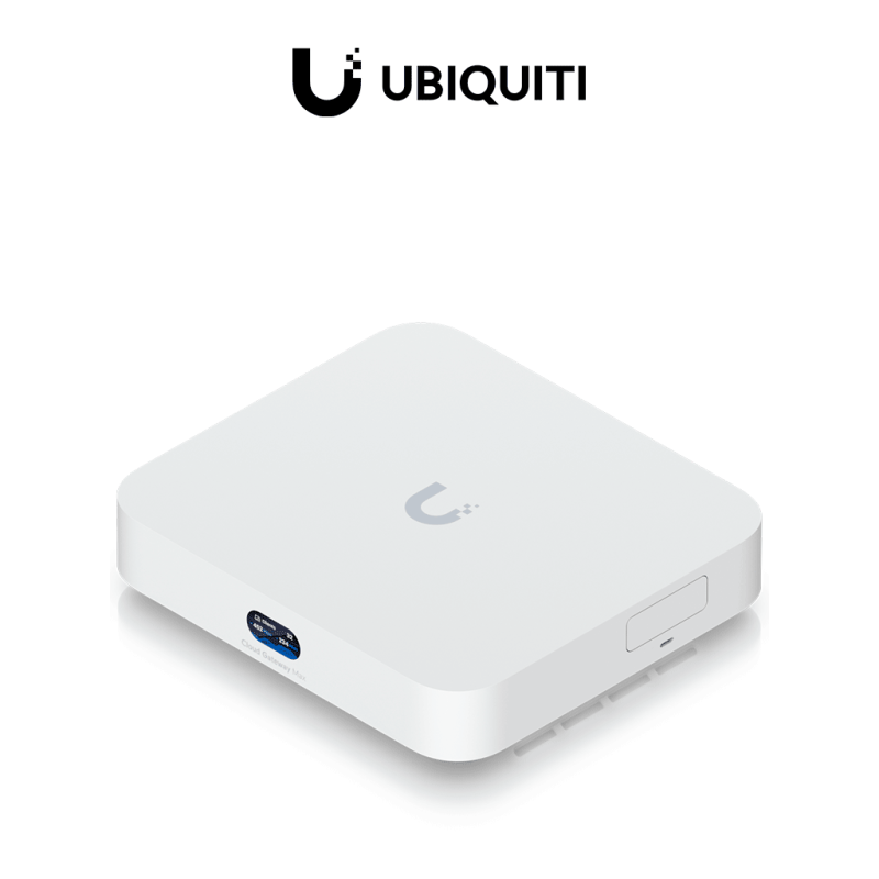 UBIQUITI UCG-MAX - Cloud Gateway UniFi, 4 puertos LAN de 2.5GbE, 1 puerto intercambiable a WAN, 1 puerto WAN de 2.5GbE, Balanceo