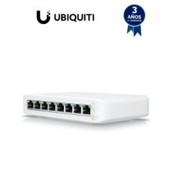 UBIQUITI USW-LITE-8-POE - Switch UniFi Lite Administrable PoE de 8 Puertos 10 / 100 / 1000 Mbps (4 puertos 802.3af
