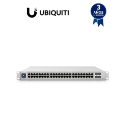 UBIQUITI USW-ENTERPRISE-48-POE - UniFi Switch Enterprise administrable capa 3, 48 puertos 2.5GbE RJ45 POE+, 4 puertos 10G SFP+,