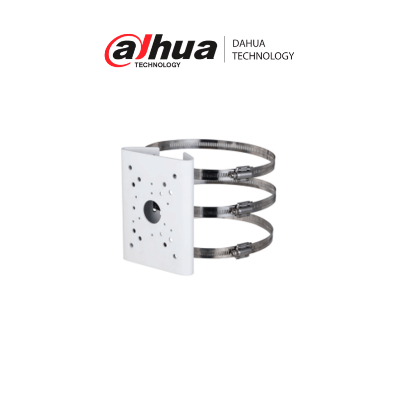DAHUA DH-PFA150-T - Montaje para Poste compatible con Camaras PTZ /  Color Blanco /  Instalacion en exteriores /
