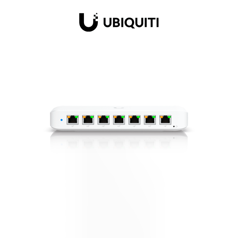 UBIQUITI USW-ULTRA - UniFi Switch Ultra Capa 2, 42W POE (1 puerto POE++ de entrada , 7 puertos POE+ de salida ) , No incluye ada