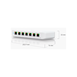 UBIQUITI USW-ULTRA - UniFi Switch Ultra Capa 2, 42W POE (1 puerto POE++ de entrada , 7 puertos POE+ de salida ) , No incluye ada