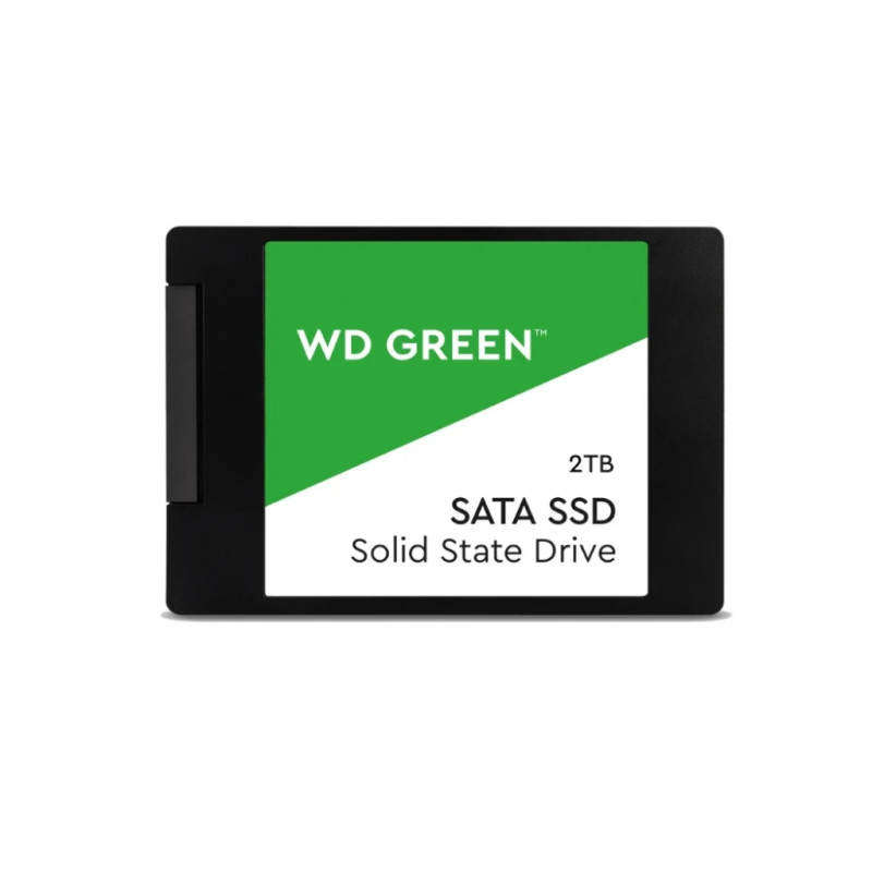 Western Digital WDS200T2G0A - Disco Duro Interno SSD 2 TB, SATA III, 6 GB / s, 2,5 / 7 mm, hasta 545 MB / s, Color Verde Western Digital WDS200T2G0A - Disco Duro Interno SSD 2 TB, SATA III, 6 GB / s, 2,5 / 7 mm, hasta 545 MB / s, Color Verde
