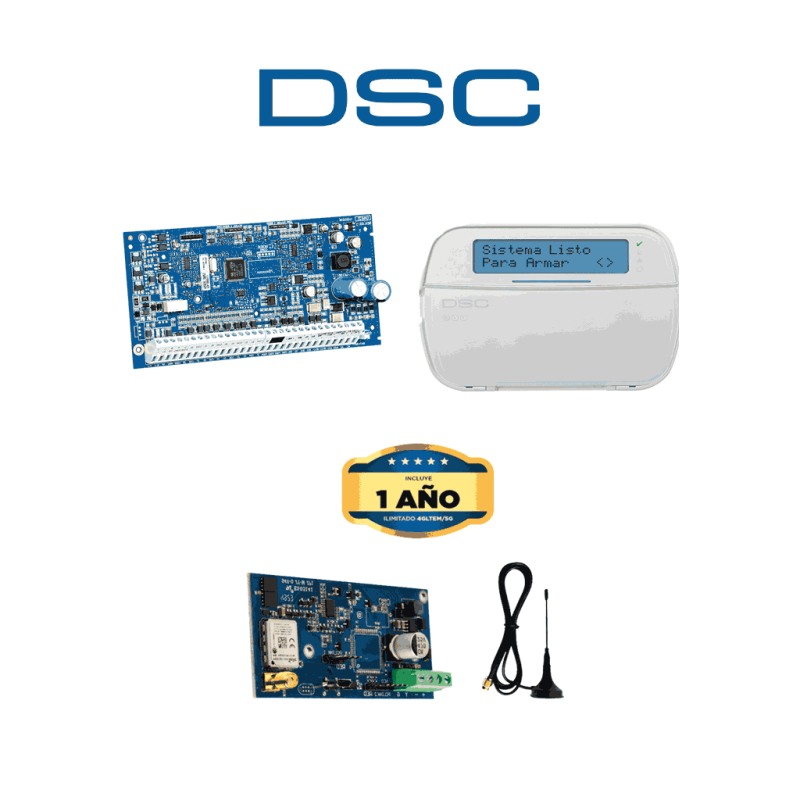 DSC NEO-LCD-LE4050M ACTUALIZACION- Kit Neo 32 Zonas Panel HS2032  /  Teclado Alfanumérico HS2LCDN