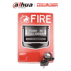 DAHUA WISUALARM DHI-HY-C124 - Estación manual con doble acción convencional, 2 Hilos, Certificado CE, 9-28V CD, Fácil instalació