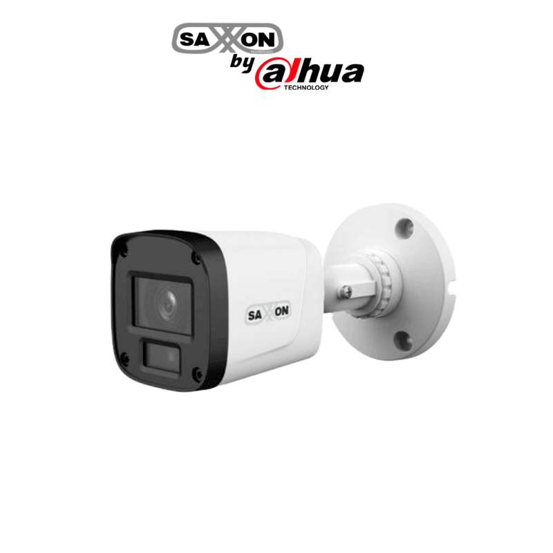 SAXXON SUA-HAC-B20P-0280B- Cámara Tipo Bala de 2 Megapíxeles & 1080P /  Lente de 2.8 mm Con Apertura de Hasta 100°