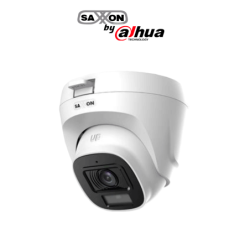 SAXXON SUA-HAC-T20P-0280B- Cámara Turret de 2 Megapíxeles /  Lente de 2.8 mm con Visión de Apertura de Hasta 100°