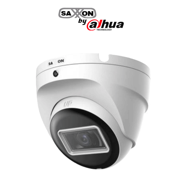 SAXXON SUA-HAC-T20M-0280B- Cámara Turret de 2 Megapíxeles 1080P /  Lente de 2.8 mm con Apertura de Hasta 100° /  Cámara Metálica