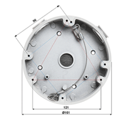 DAHUA DH-PFA138-V2 Caja de conexiones a prueba de agua /  Aluminio /  Diseño limpio e integrado