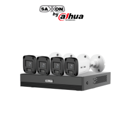 SAXXON SUA-KIT / XVR1E04-I / 4-B10P-0280B - Kit de 4 Canales HDCVI /  Cámaras B10P de 1MP 720P