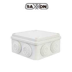 SAXXON SXWD015-7 - Caja de conexiones con 7 entradas  /  PVC libre de halógenos  /  Compatible con cámaras Bulet y Domo