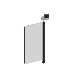 ZKTECO SATURNS1200 - Barrera Peatonal Central Abatible  /  Acero SPCC laminado en frío  /  Hasta 3 millones de ciclos