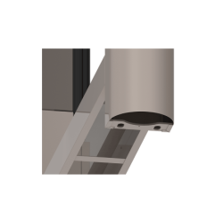 ZKTECO SATURNS1200 - Barrera Peatonal Central Abatible  /  Acero SPCC laminado en frío  /  Hasta 3 millones de ciclos