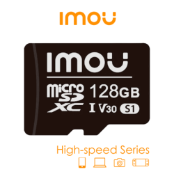 IMOU ST2-128-S1 - Memoria MicroSD de 128 Gb /  UHS-1, Clase 10, U3, V30 /  3D TLC NAND flash /  Velocidad de Lectura 95MB / s