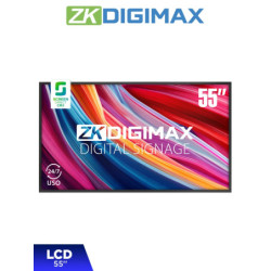 ZKDIGIMAX DG03A1W55 - Pantalla LCD Profesional 55", resolución 4K UHD, Android 9, 500 nits, Reproducción Inalámbrica, Videowall