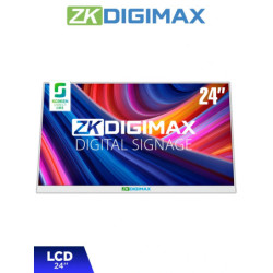 ZKDIGIMAX DG03A1D24 – Pantalla LCD para Mostrador o Escritorio de 24", Resolución Full HD (1920×1080), Android 11, Brillo de 500