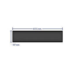 ZKDIGIMAX DG03S1W24 - Pantalla LCD Estrecha de 24" para Estantería, Ultrapanorámica, Resolución Full HD, Android 8.1, Alta Brill